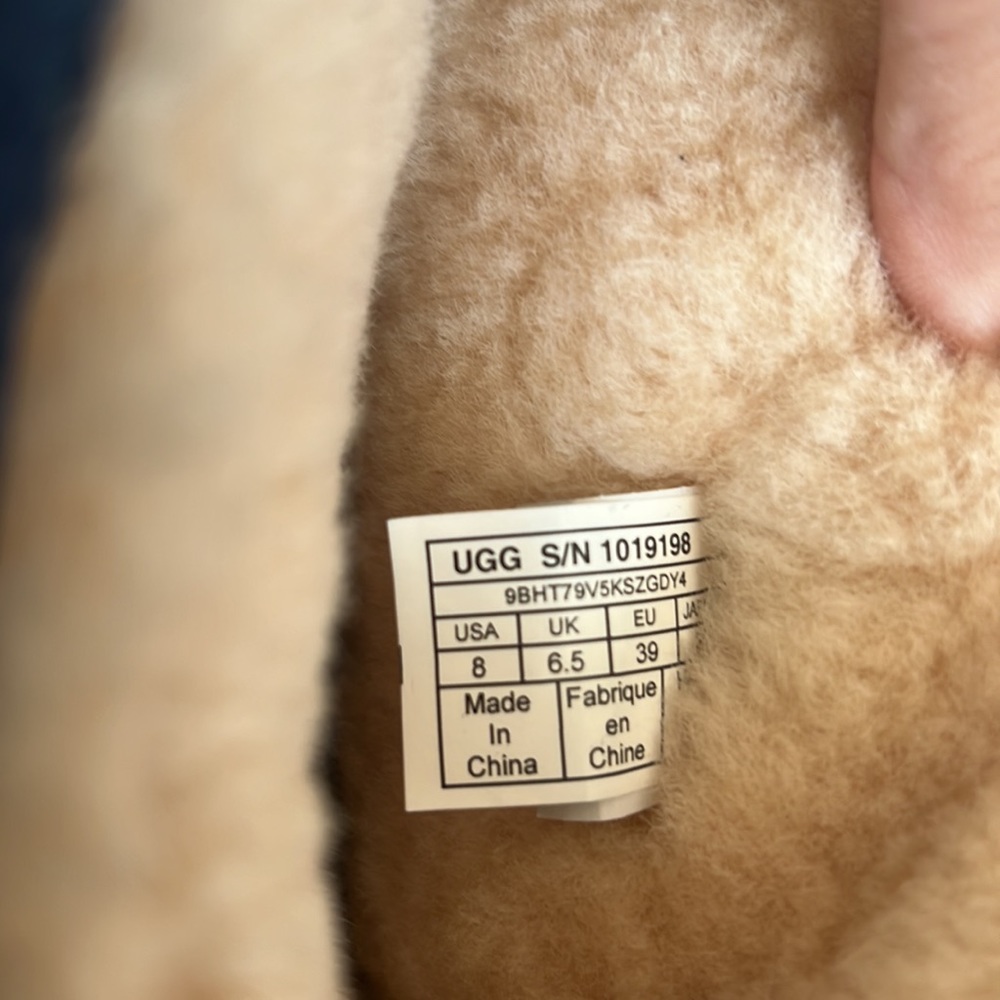 UGG Blue Suede Boots with Studded Design - Picture 5 of 9